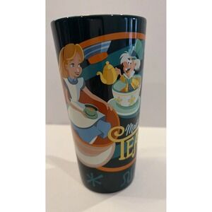 Disney Parks Mug Alice in Wonderland Mad Hatter Tea Cups Tall Ceramic 2022 (613)